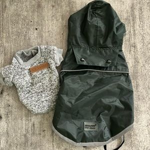 Small /puppy dog sweater and rain ☔️ coat!